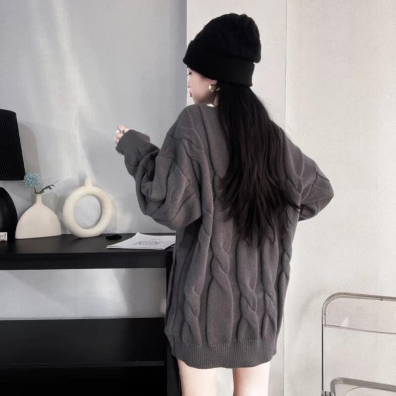 Casual Sweater Female Medium Length Sweater Women Autumn and Winter 2022 Korean Soft Glutinous Small Crowd Sweater Pullover Top