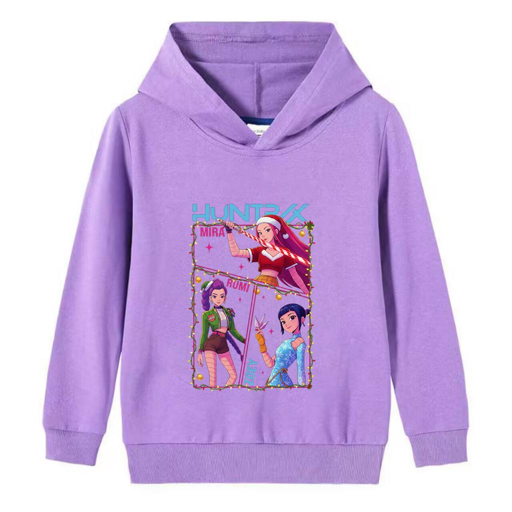 Frohe Weihnachten! Hexenjagd Mädchen und Jungen Kapuzenpullover, Neuartiger Weihnachts-Pullover, Feiertags-Pullover, Sweatshirt