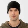 Unisex Short Beanie Hat Black Winter Brimless Watch Cap