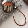 Retro Brown Green Irregular Stripe Earphone Case for AirPods 1 2 3 4 Pro 2 Cover for AirPods Pro 3 With Hand Strap Lanyard