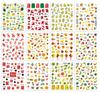 Fruit Series Nail Art Stickers: Lemon, Pineapple, Watermelon, Banana, Strawberry