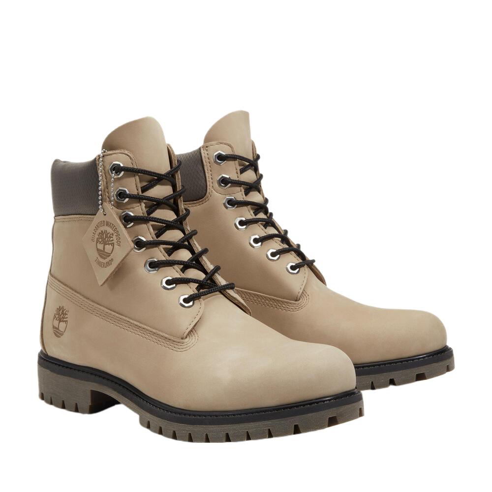 Timberland Premium Series Leather Waterproof Fashionable Simple Short Outdoor Boots Men Boots Light-Brown TB0A2P6WEM9