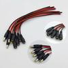 5 Pezzi 10 Pezzi Spina Maschio Femmina 5.5x2.1mm Cavo Pigtail Alimentazione DC 12V Jack per Connettore Cavo di Estensione Coda per Telecamera CCTV Filo DC 24V