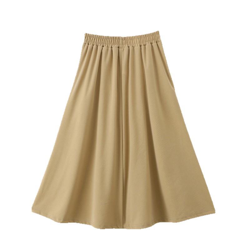 2026 Spring/Summer Plus Size High Waist A-line Skirt – Slimming, Fashionable, Mid-Length for Curvy Figures