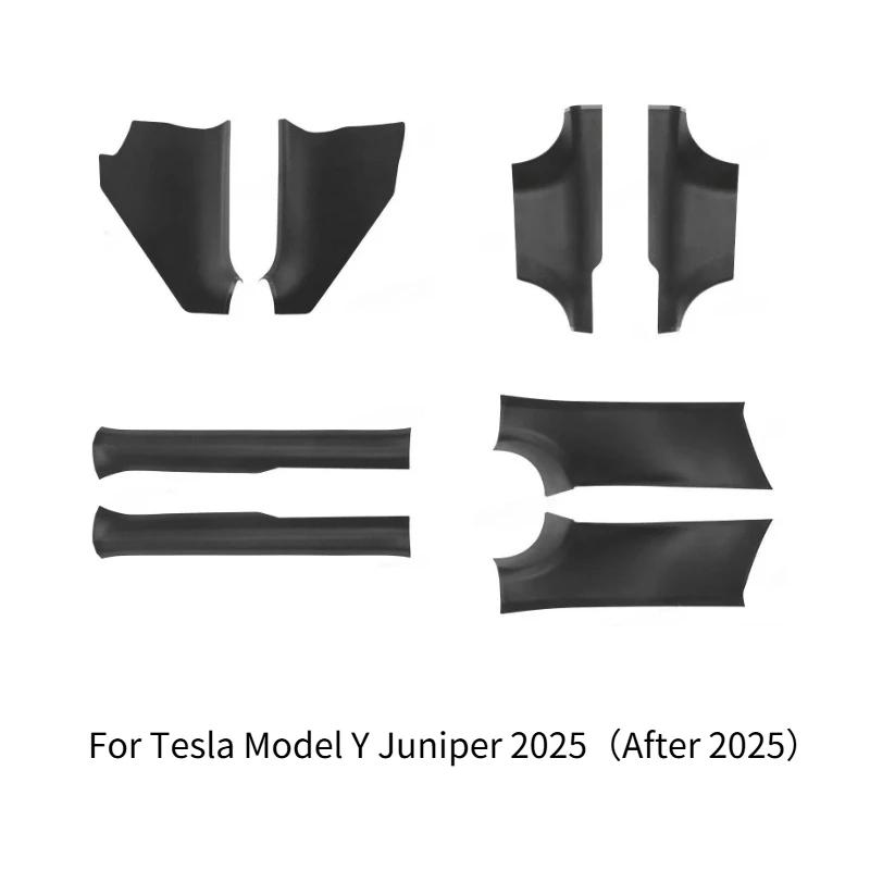 For Tesla Model Y Juniper 2025 Door Sill Strip Guard Car Decor Accessories Front Rear Door Threshold Anti-kick Pad Protector