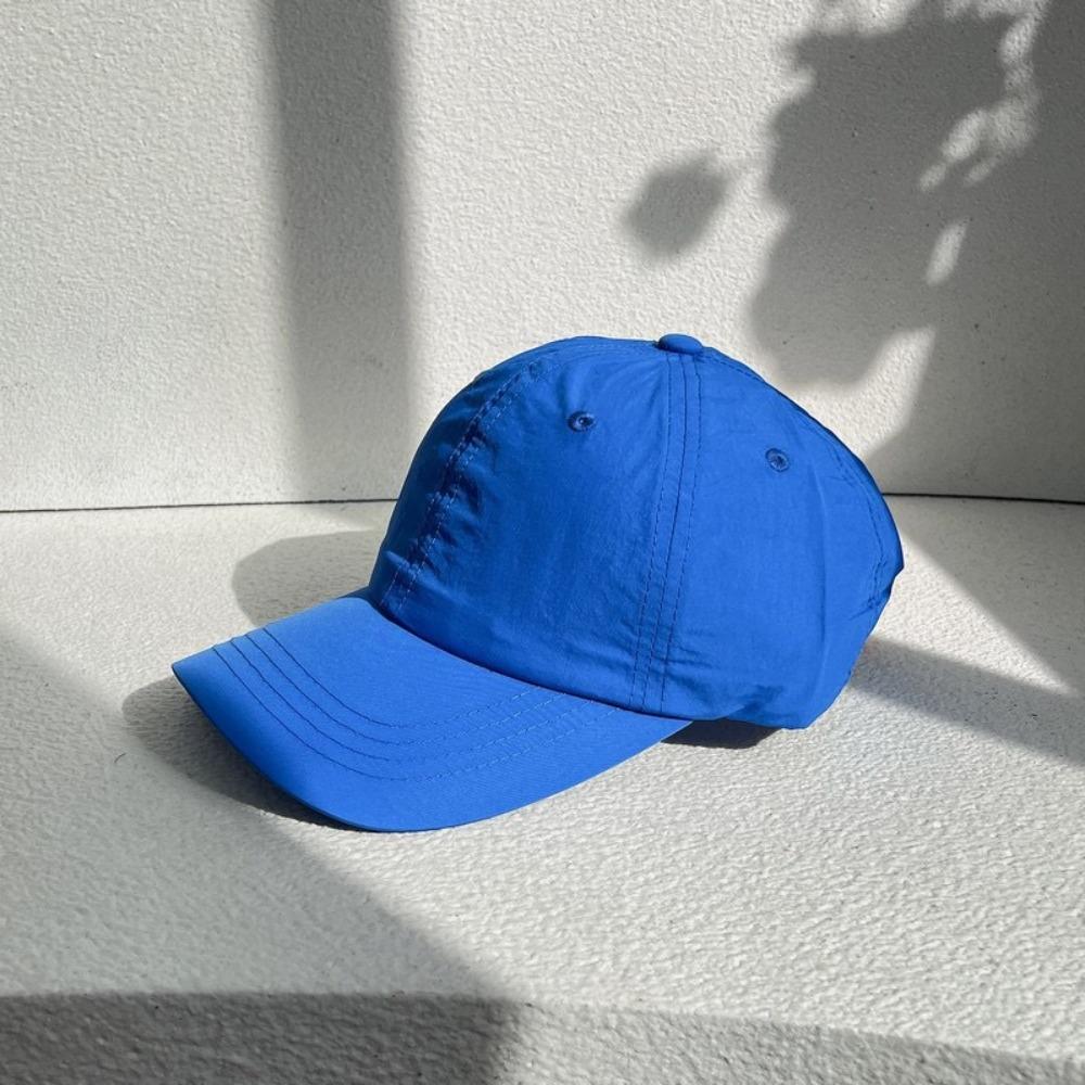 Korean Style Quick-Drying Baseball Cap Solid Color Peaked Cap Casual Solid Color Sun Hat  Men