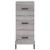 Vidaxl Cabinet, Sonoma Grey Oak, 34.5X34X90 Cm Material Wood-Based
