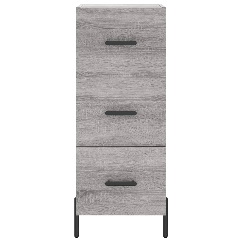 Vidaxl Cabinet, Sonoma Grey Oak, 34.5X34X90 Cm Material Wood-Based