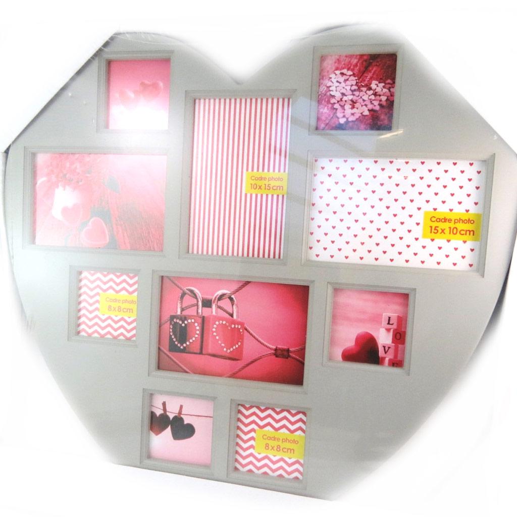 Les Trésors De Lily [N4188] - Pêle-Mêle 'Love' taupe (10 zdjęć) - 46x45 cm