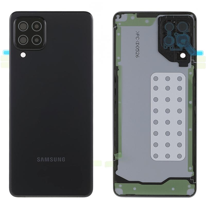 For Samsung Galaxy A22 4G (EU Version) A225 Battery Housing with Adhesive Sticker+Camera Lens Cover (Without Logo)