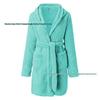 2024 Cozy European & American Autumn/Winter Hooded Fluffy Women's Pajamas and Warm Bathrobe
