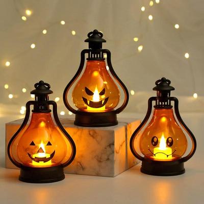 Halloween LED Horror Style Light Pumpkin Ghost Lantern Bar Desktop Ornament Halloween Decor Accessories
