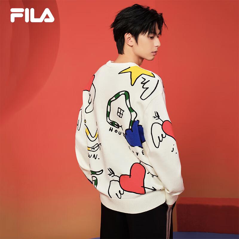 FILA Couple's New Year Graffiti Knit Sweater