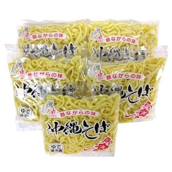 Okinawa Soba 5er-Set ohne Brühe (Authentische frisch gekochte Nudeln Gebrauchte Geschäfte)