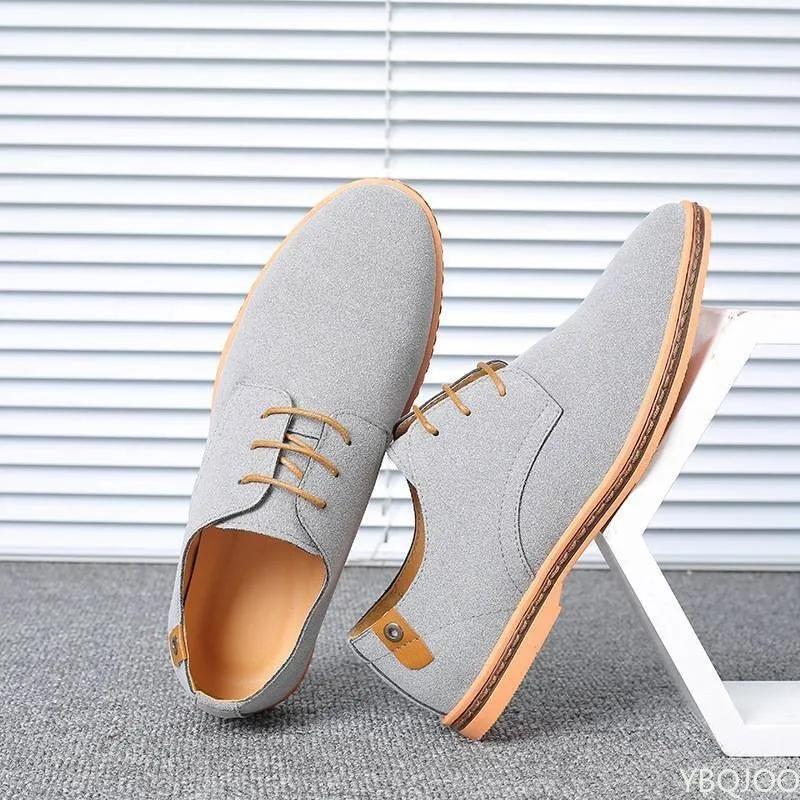 Marke  Frühling Große Größe 38-46 Wildleder Herrenschuhe Oxford Casual Klassische Sneakers Für Männlich Bequemes Schuhwerk
