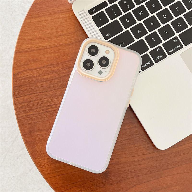 Luxury Anti Shock Laser Matte Transparent Soft Case For iPhone 14 13 12 11 Pro Max XS XR X 8 7 Plus SE3 Lens Protection Cover