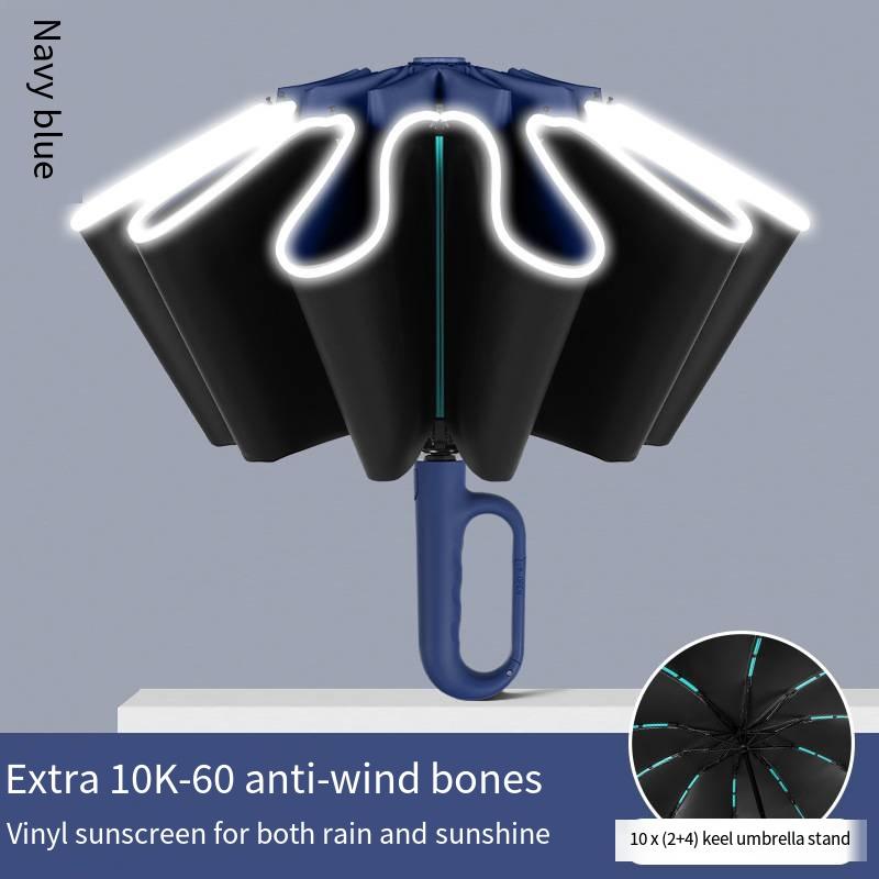The strongest windproof travel umbrella smallstrong but light portableself-folding umbrella suitable for carsback