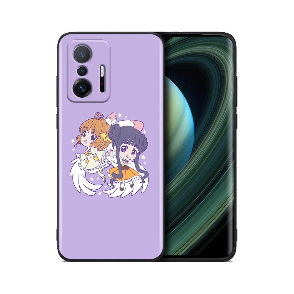 Cute Card Captor Sakura Anime Cartoon Phone Case For Xiaomi Mi 12 12X 11T X4 NFC M3 F3 GT M4 Pro Lite NE 5G Poco M3 M4 X4 Cover
