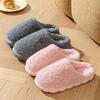 Mao Mao cotton slippers for home use in winter for couples, comfortable thick soles, non-slip and velvet to keep warm 2025 new cotton shoes