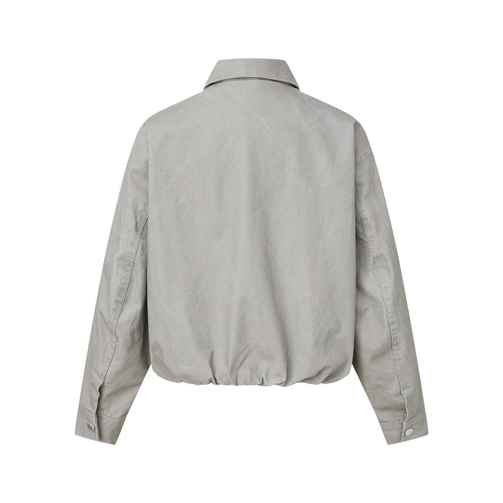 American Retro Distressed Cotton Workwear Jacket - Men's Trendy Lapel Detroit Style N2095
