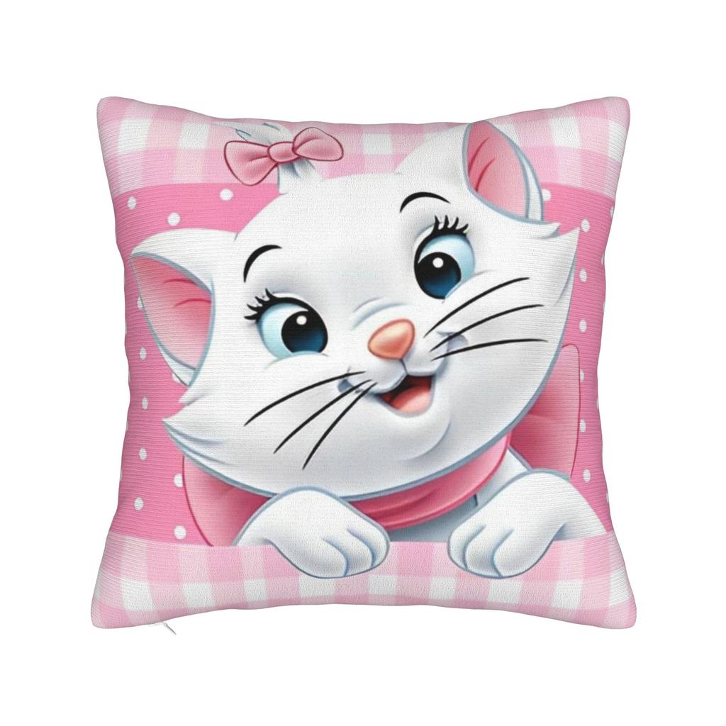 Marie Katze Cartoon Kissenbezug Polyester Kissenbezug Dekorativ Kissenhülle Zuhause Dropshipping 45*45cm