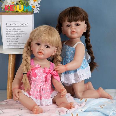 55CM Reborn Baby Puppen Volle Körper Silikon Betty Reborn Kleinkind Mädchen Prinzessin Wasserdichte Spielzeug Für Mädchen