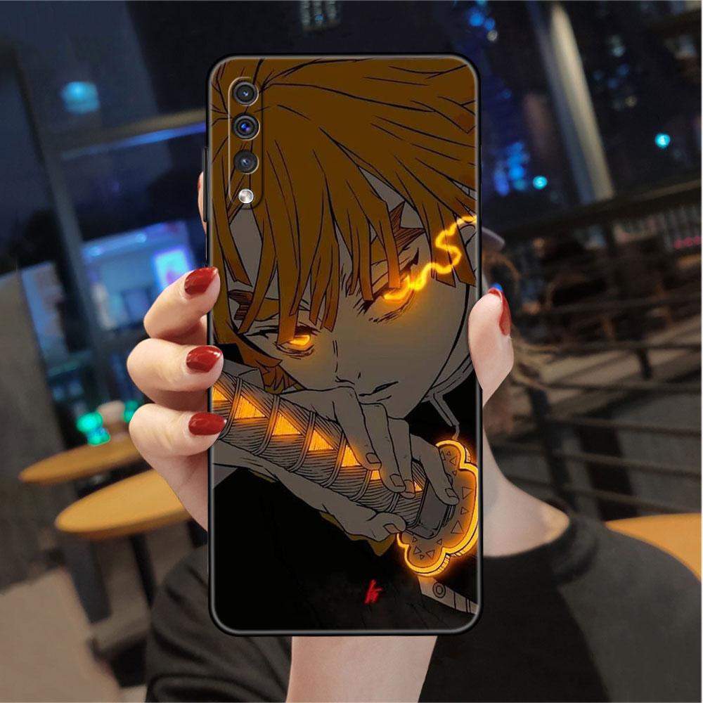 

Чехол для Samsung Galaxy A50 A70 A30 A20s A20e A10 A40 A10s A10e M52 M51 M31 M30s M21, черный чехол для телефона в стиле аниме «Убийца демонов» Samsung A50