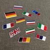 Car Steering Wheel Flag Stickers - Germany, France, Italy, Russia, Uk - Aluminum Emblem Body Decoration