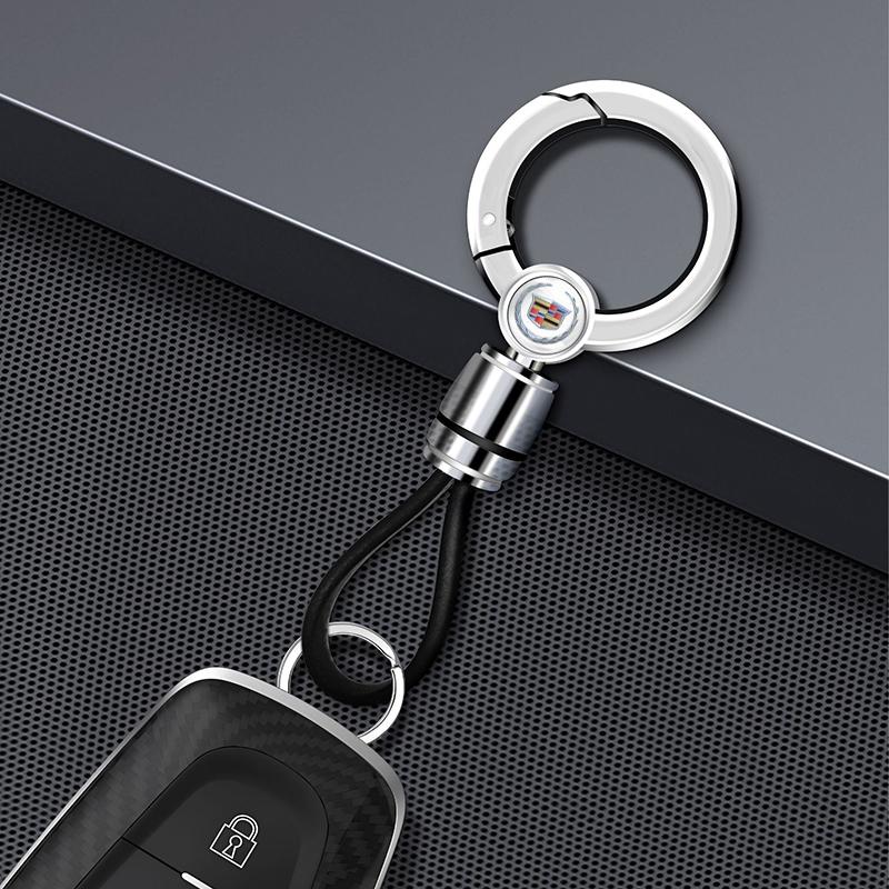 

For Cadillac ATS BLS CT4 CT5 CT6 CTS ESCALADE EXT SLS SRX STS XLR XT4 XT5 XT6 Alloy Car Emblem Keychain Pendant Key Ring Holder
