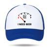 I NEED BEER Foam Trucker Cap Man Woman Summer Visor Mesh Baseball Hat Funny Fuel Gauge Print Unisex Casual UV Sun Fisherman Cap