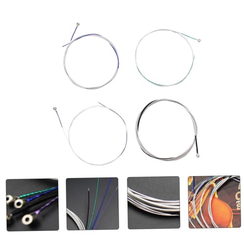 Ibasenice Cello String Set, Steel, 4 Strings, for Performance