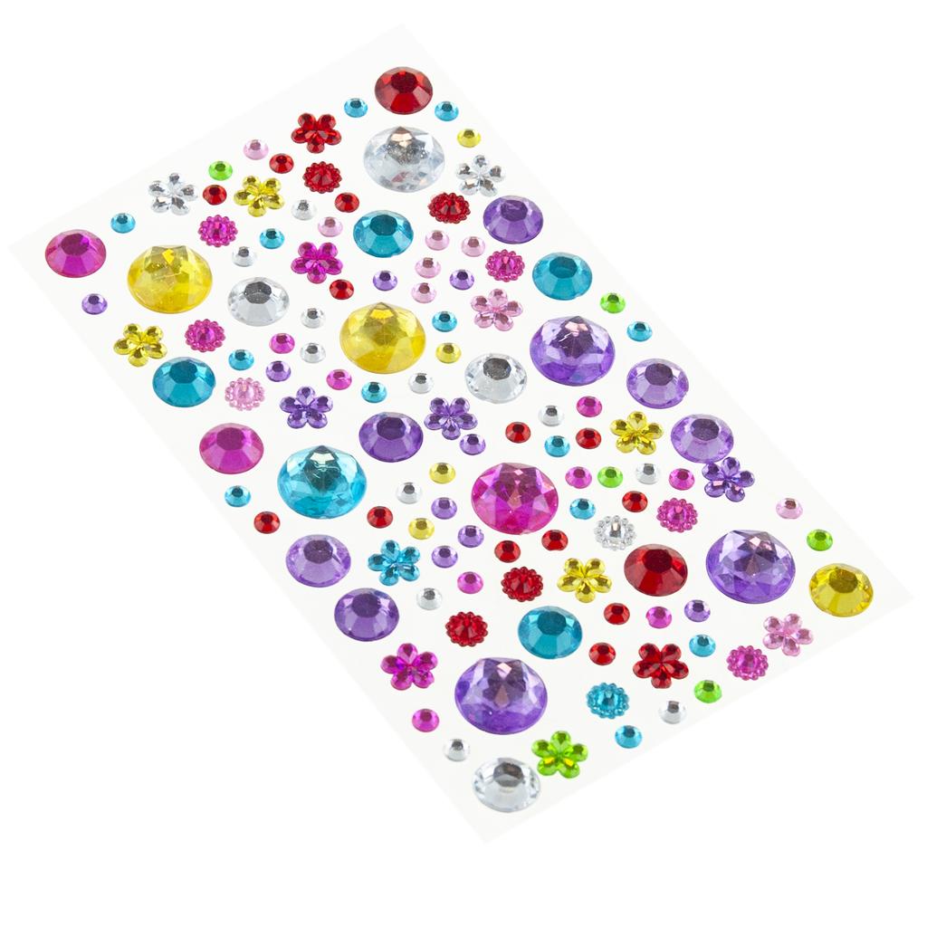 Self-adhesive crystals, diamond stickers, mix of patterns, mix of colors, creative set 315 pcs