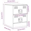 Nightstand Pink 34.5 X 39 X 44 Cm Steel