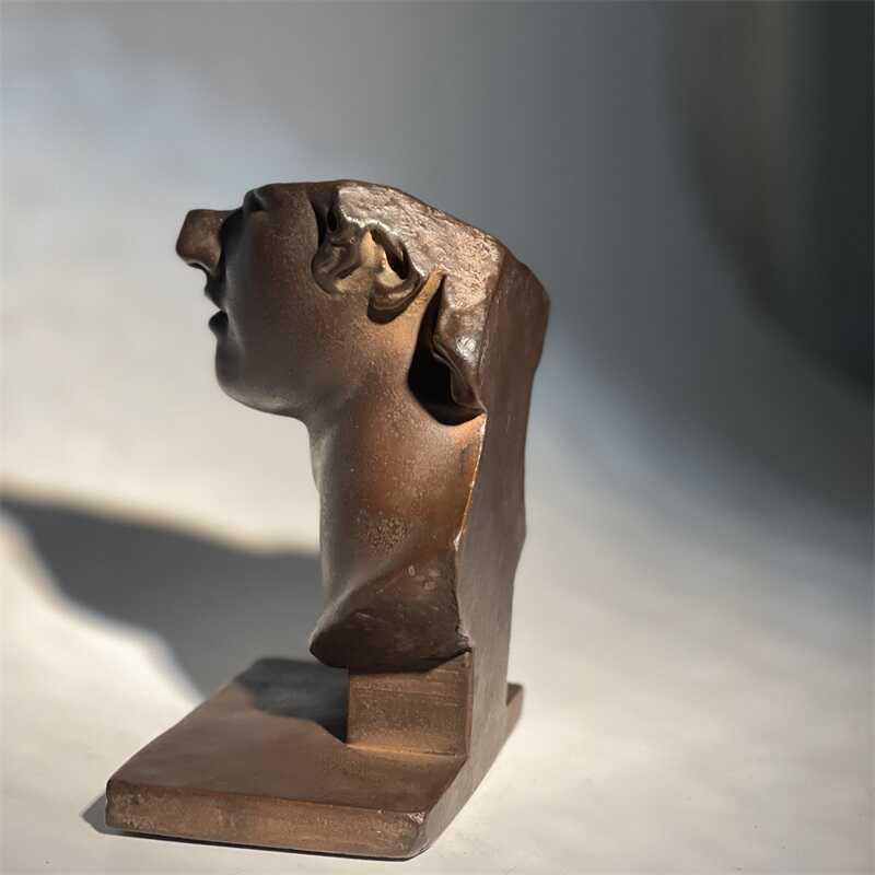 Ceramic Handicrafts Realistic Figure Sculpture David's Artistic Statue Abstract Human Face Greek Figurines Home Decoration