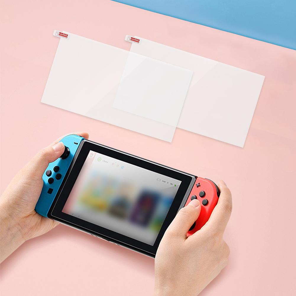 Game Console Screen Protector Film 2 PCS Anti-Scratch Tempered Glass Film Anti-Blue Light Ultra-Clear for Nintendo for Switch 2