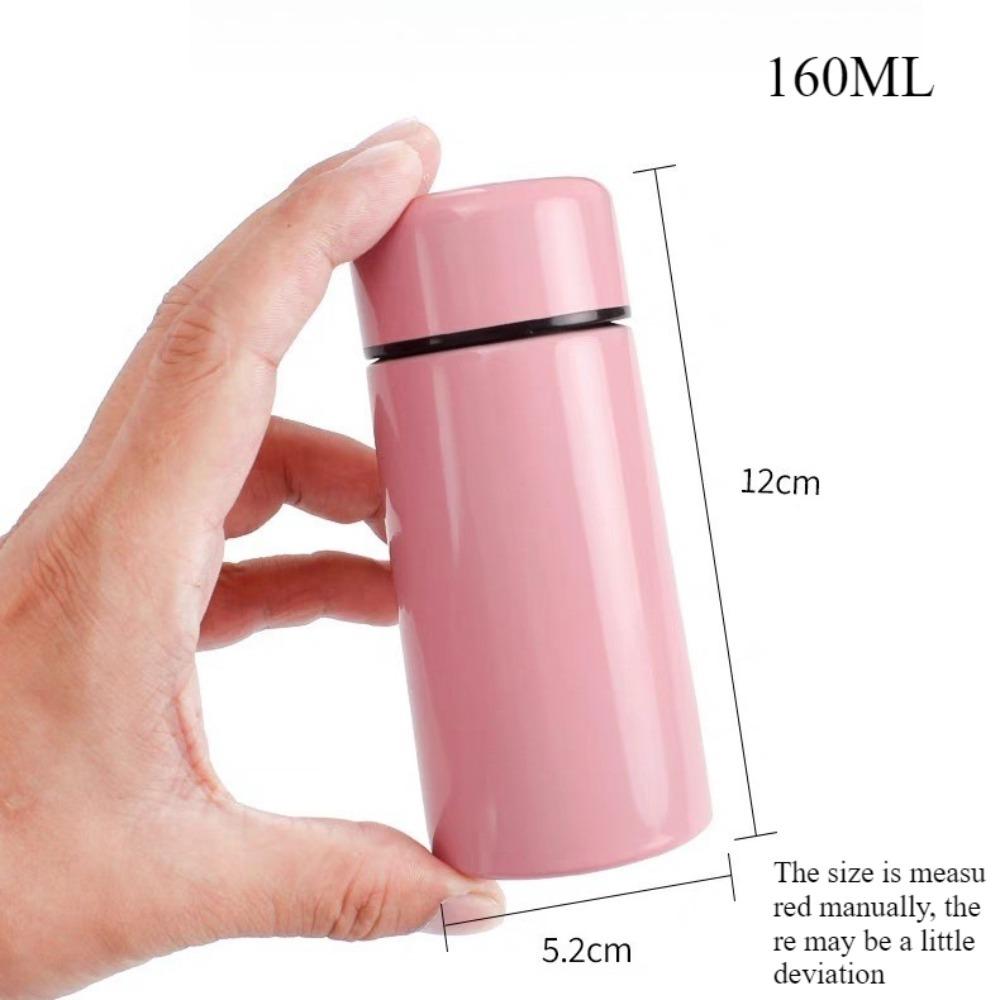 Mini Water Bottle 160ML Micro Vacuum Insulation Metal Thermos Bottle Leak Proof and Spill ProofSuitable for Beverages Coffee Tea