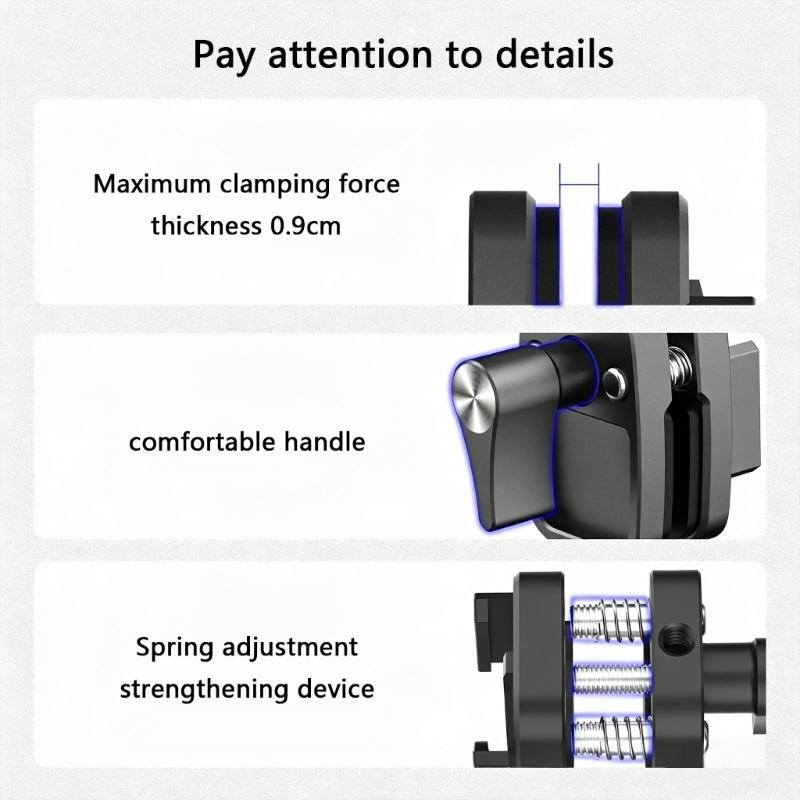 Universelle Motorrad-Windschutzscheibenhalterung für Action-Kameras mit Schnellverschluss und 1/4-Zoll-Schraubloch