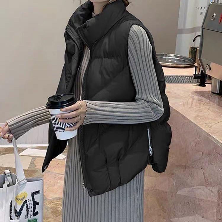 Women's Short Korean Style Clump-Free Down Cotton Vest