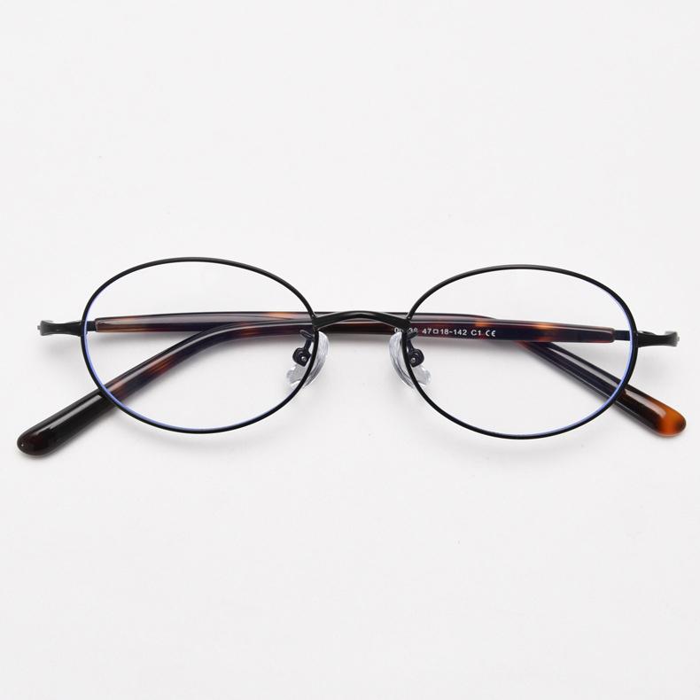 57316 Oval Metal Spectacles Frames Women Vintage Small Size Optical Glasses Frame Myopia Prescription Eyeglass
