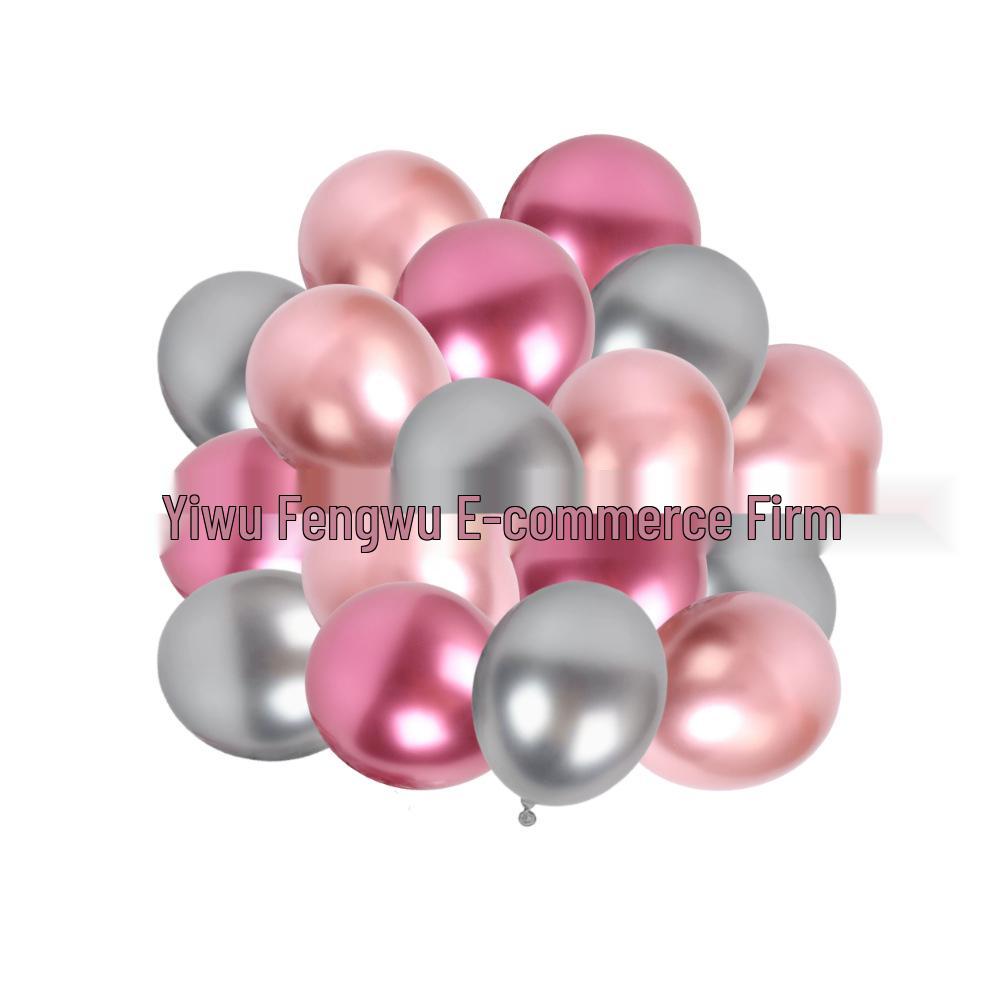 Pink Balloon Birthday Party Supplies - Disposable Tableware Decor for Girl's Theme Celebrations