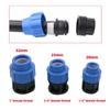 DN20/25/32mm PE Pipe Quick Connector 1/2" 3/4" 1" Male/Female Thread Irrigation Hose Splitters Tee/Elbow/Straight/Valve/End Plug