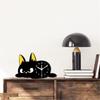 Small Cats Desk Clock Decorative Table Clocks None Ticking Silents Clock Analog Clocks for Nursery Living Room Bedroom