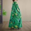 Abito estivo lungo maxi casual ampio da donna taglie forti manica corta cotone floreale vintage nuovo
