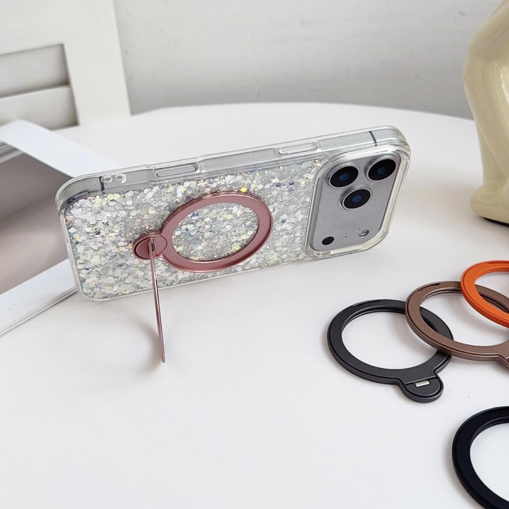 360-Degree Rotating Metal Stand with N52 Strong Magnet, Hardware Ring Holder, Car Mount Stand, Factory Direct Sale