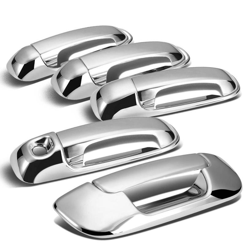 ABS Chrome Door Handle Cover + Tailgate Cover For 02-08 Dodge Ram 1500 / 04-09 Dodge Ram 2500 / 03-09 Dodge Ram 3500 4 DOOR