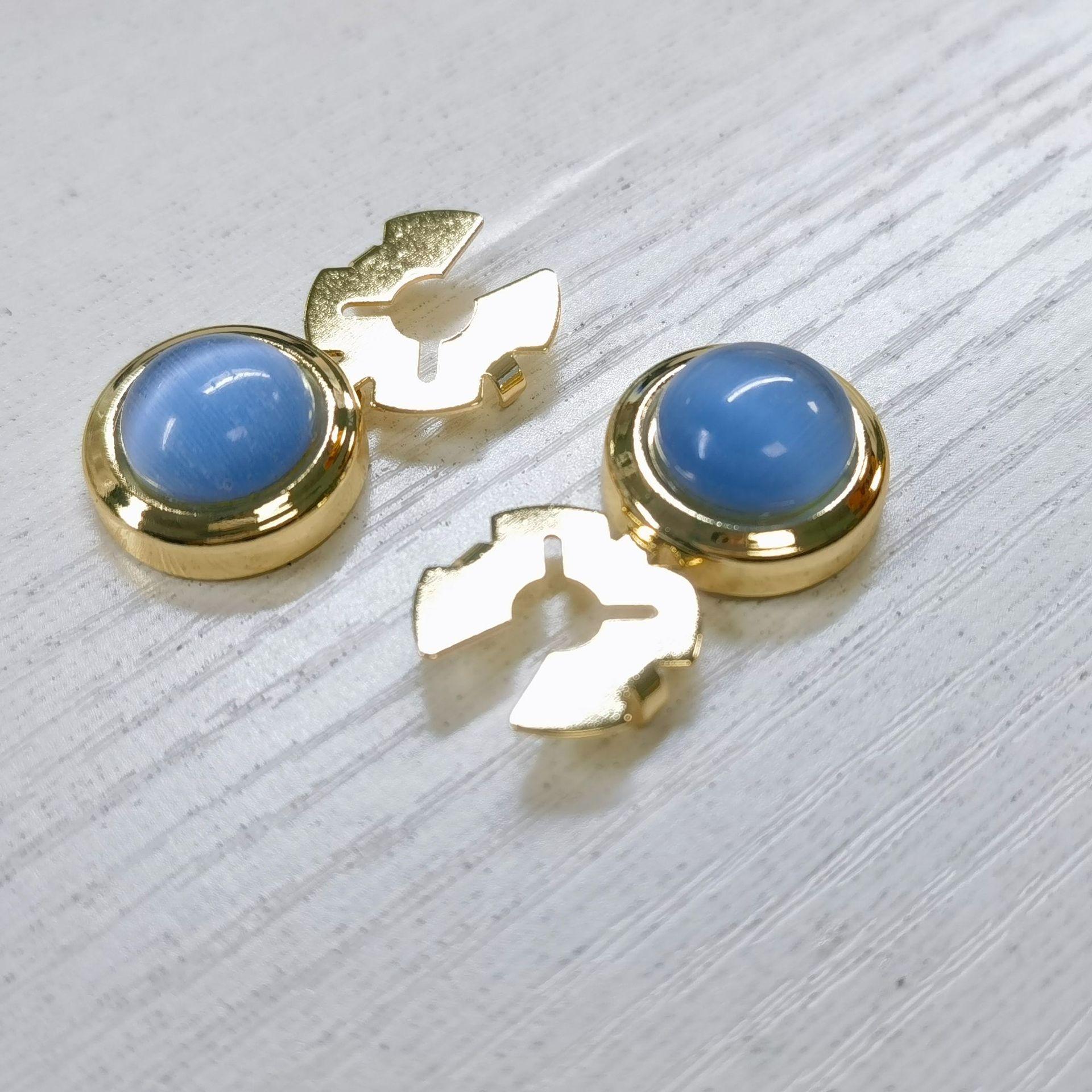 

2023 New Fashion Men s and Women s Ordinary Shirt Cufflinks Sleeve Staples Gift Button Partner Decorative Button Accessories copper
