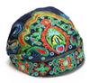 Lady Women Soft Cotton Ethnic Style Turban Hat Head Wrap Scarf Beanie Embroidered Flower Florals Print