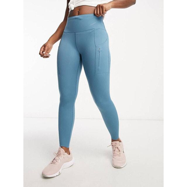 

Синие леггинсы Nike Running Dri-Fit Go 7/8