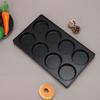 8-Hole Grilled Sausage Pan Rust Proof Meat Fryer Plate Wear Resist Bread Mold Pan for Homemade French Bread Pan