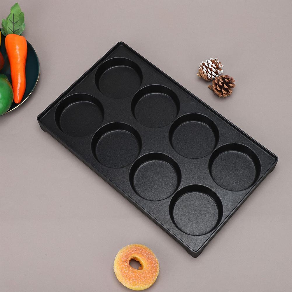 8-Hole Grilled Sausage Pan Rust Proof Meat Fryer Plate Wear Resist Bread Mold Pan for Homemade French Bread Pan